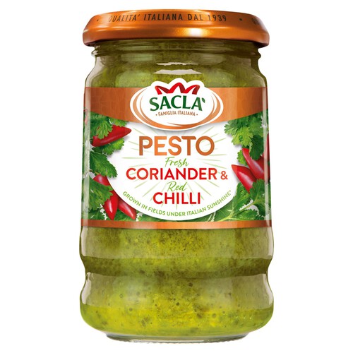 Sacla Pesto Fresh Coriander & Red Chilli