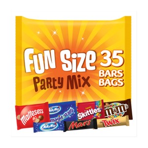 Fun Size Party Mix 35 Bars And Bags