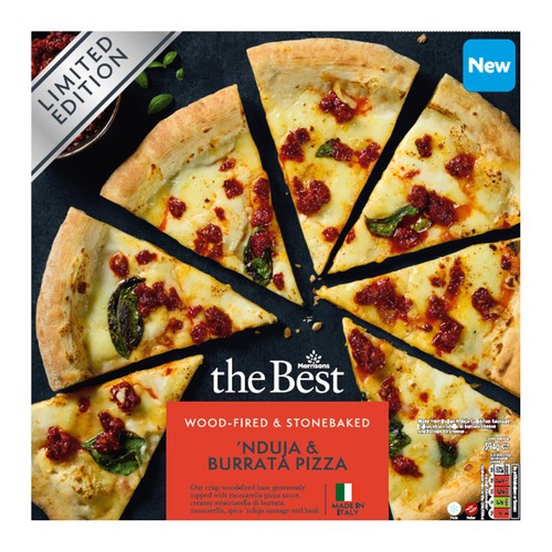 Morrisons The Best Nduja Burrata Pizza Wood Fired Limited Edition