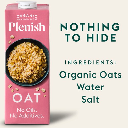 Plenish Organic Gluten Free Oat 1L