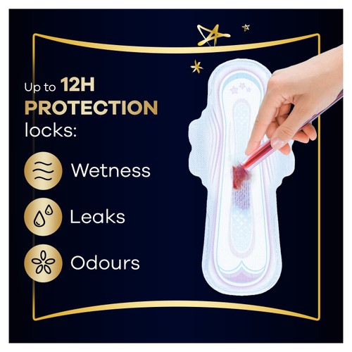 Always Ultra Secure Night Sanitary Pads With Wings Size 5