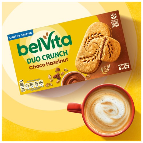 Belvita Sandwich Chocolate Hazelnut Biscuits-Breakfast 253g
