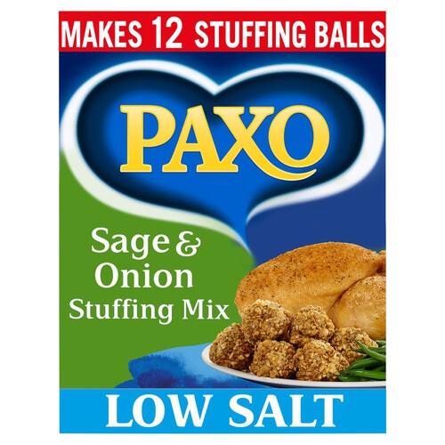 Paxo Sage & Onion Low Salt Stuffing