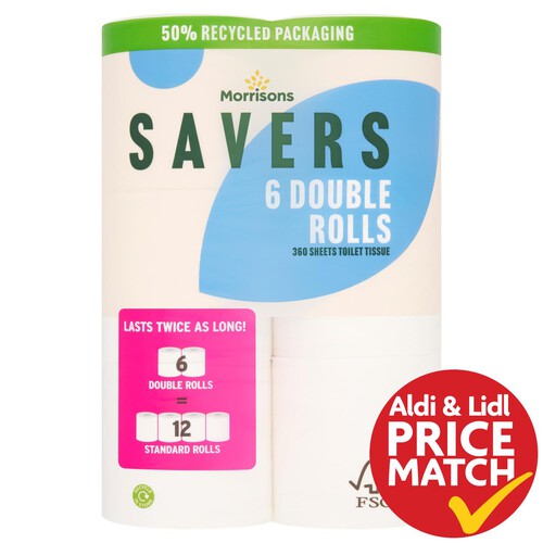 Morrisons Savers Double Toilet Rolls