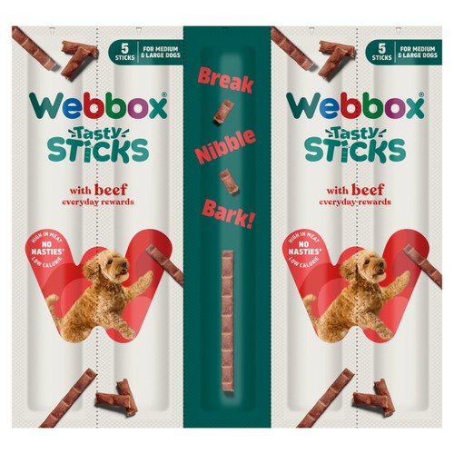 Webbox Dog Sticks Beef