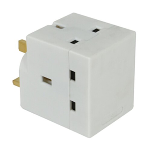 Morrisons 3 Way Adaptor Plug