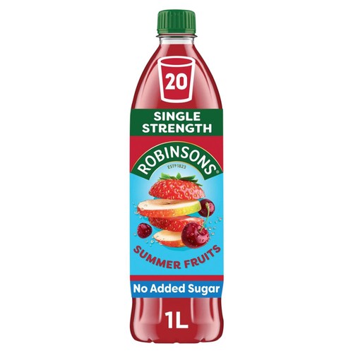 Robinsons Summer Fruits No Added Sugar Squash 1L
