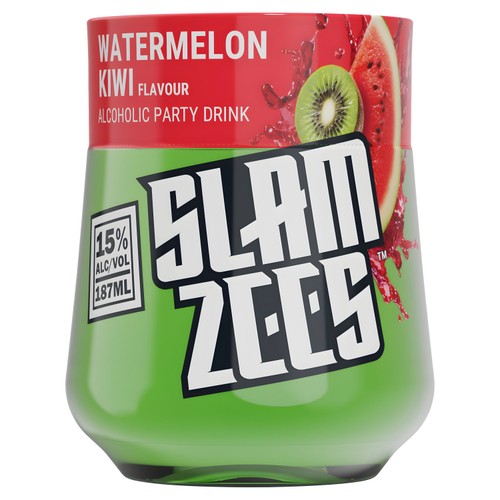Slamzees Watermelon Kiwi 15.0% 187Ml