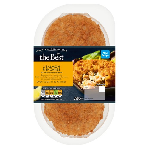 Morrisons the best salmon with sicilian lemon fishcakes