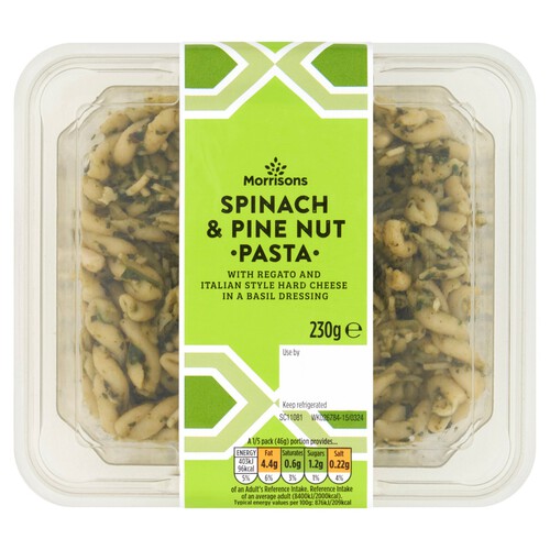  Morrisons Italian Pasta Spinach & Pine Nut Salad