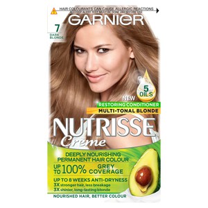 Garnier Nutrisse Dark Blonde 7 Permanent Hair Dye | Morrisons