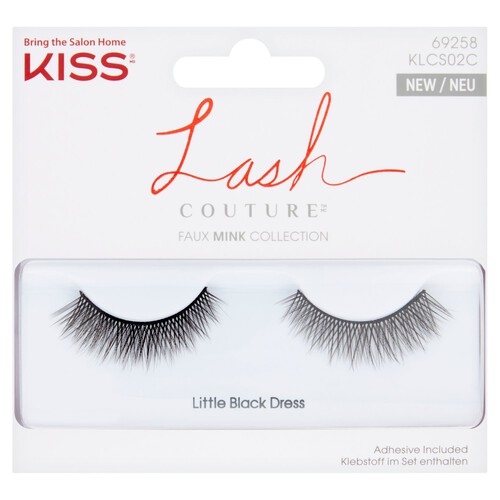 Kiss Couture Faux Mink Little Black Dress Lash