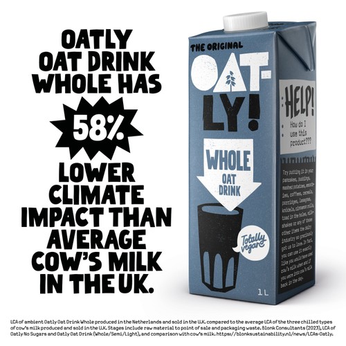 Oatly Oat Drink Whole Long Life 1L