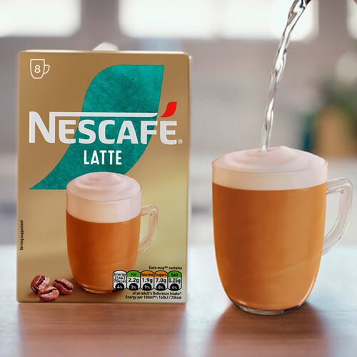 Nescafe Gold Latte 8 Mugs 