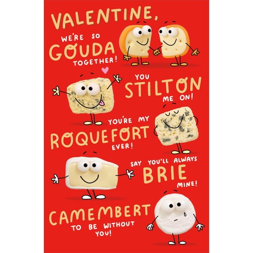 Cheese Valentine's Day Card