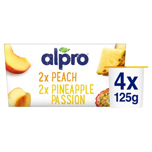 Alpro Peach And Exotic Fruit Yoghurt Alternative