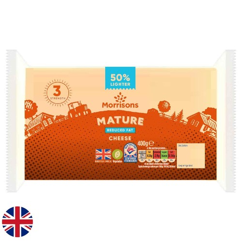 Morrisons British 50% Lighter Reduced Fat Mature Cheese 400g