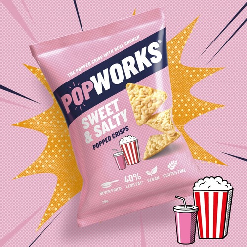 Popworks Sweet & Salty Popped Crisps 