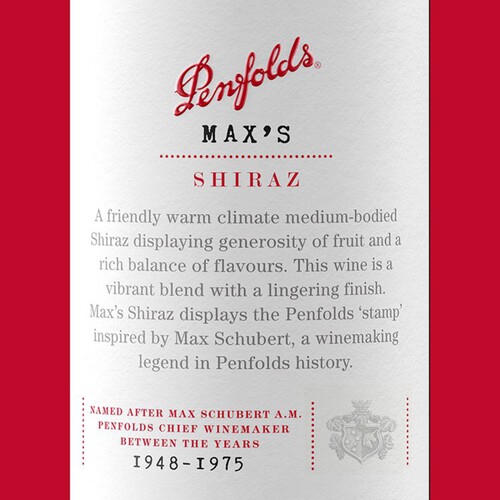 Penfolds Max Shiraz 