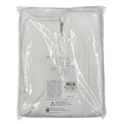 Nutmeg 9-12 Months White Zipped Sleepsuits 2 Pack 
