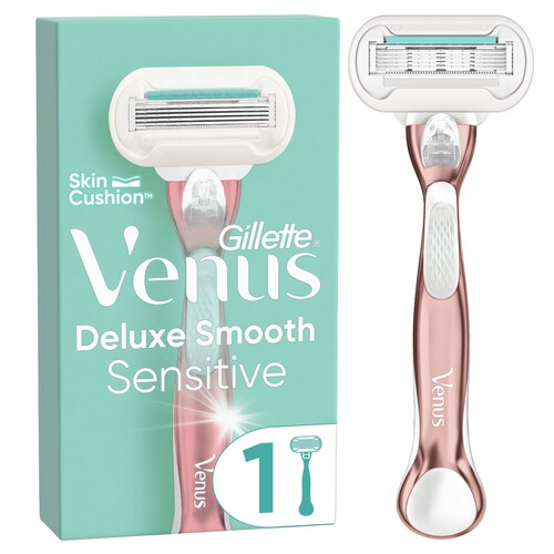 Gillette Venus Platinum Rose Gold Extra Smooth Sensitive Razor