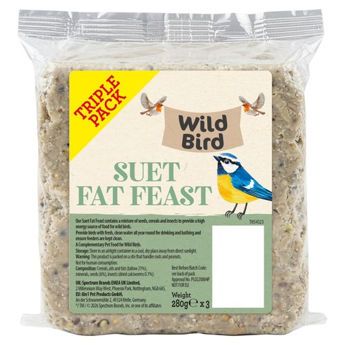 Wild Bird Fat Feast Triple Pack 3 x 280g