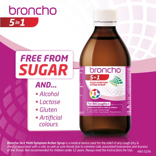 Bronchostop 5 In 1 Multisymptom Syrup 