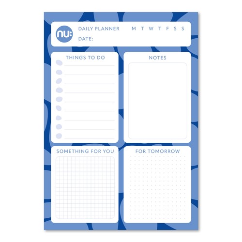 Nu Elliptical A4 Daily Planner Desk Pad