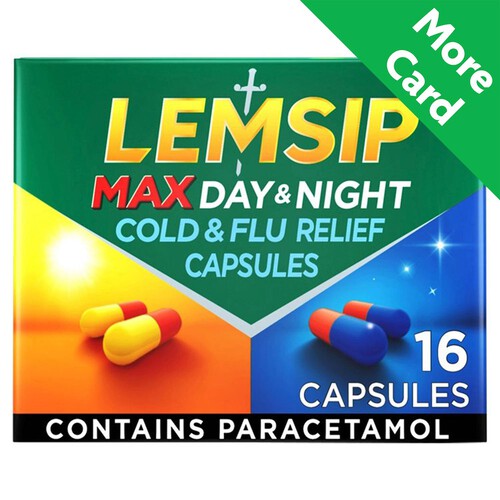 Lemsip Max Day & Night Cold & Flu Relief Capsules