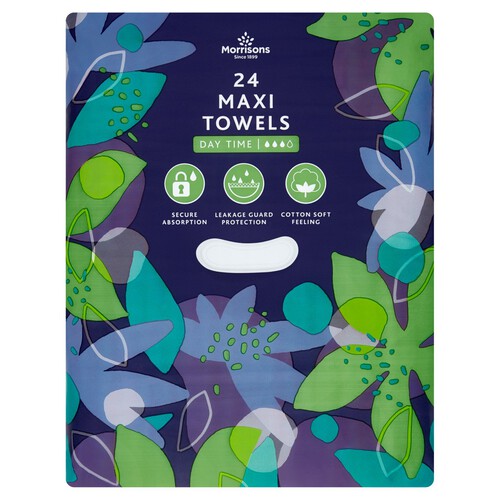 Morrisons Maxi Daytime Towels