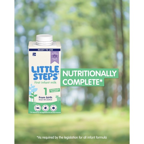 LITTLE STEPS First Infant Baby Milk From Birth RTU  Milk Carton 200ml