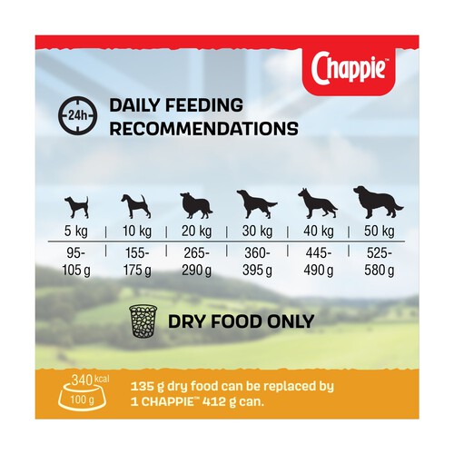 Chappie Complete Adult Dry Dog Food Chicken & Wholegrain Cereal