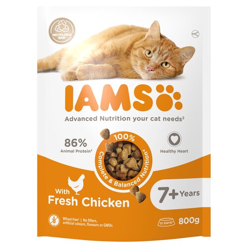 Iams For Vitality Senior 7+ Years With Fresh Chicken