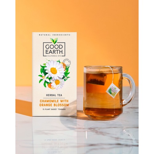Good Earth Tea Camomile Orange Blossom 15 Tea Bags 21G