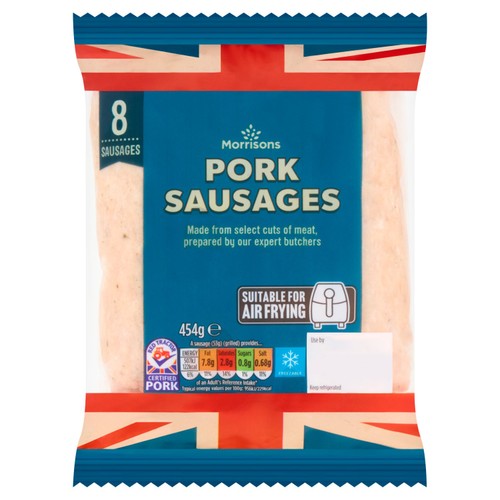 Morrisons  Butcher's Style 8 Pork Sausages 454g