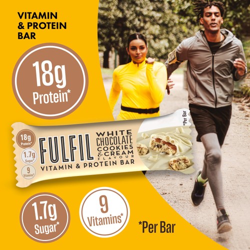 Fulfil White Choc Cookies & Cream Vitamin & Protein Bar 55g