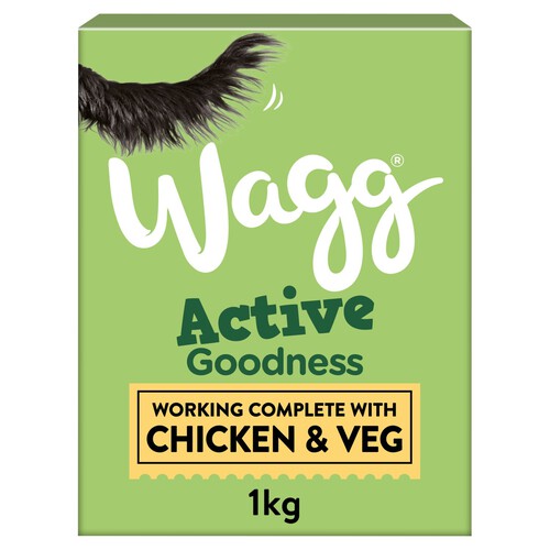 Wagg Active Goodness Complete Rich in Chicken & Veg Dry Adult Dog Food