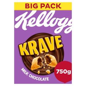 Kellogg's Krave Milk Chocolate Cereal 750G