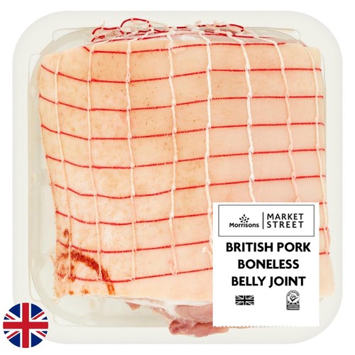 Morrisons British Boneless Pork Belly Joint 725g