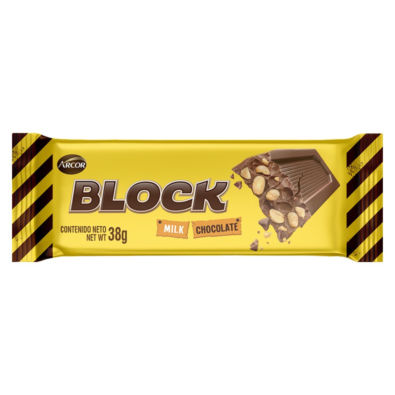 Arcor Block White Milk Chocolate & Peanut