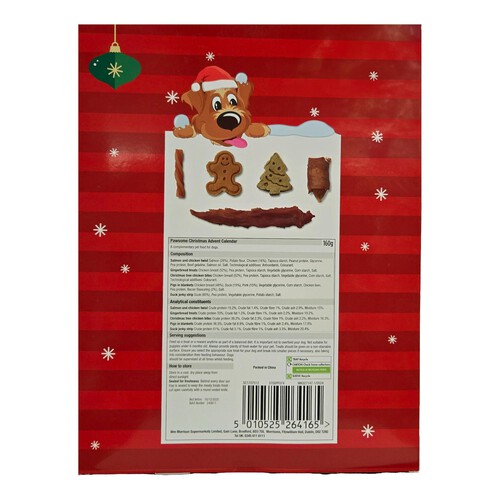 Morrisons Pawsome Christmas Meaty Dog Treat Advent Calendar