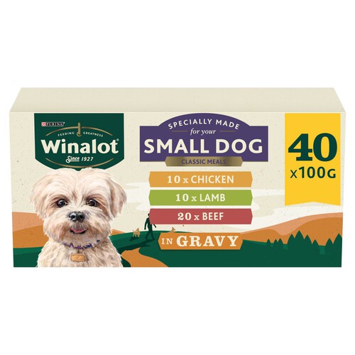 Winalot Meaty Chunks Small Dog Mixed In Gravy Wet Dog Food