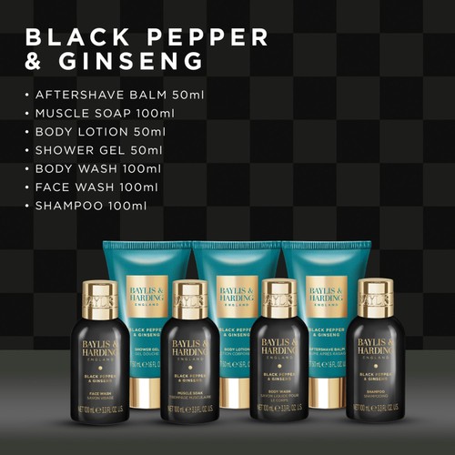 Baylis & Harding Black Pepper & Ginseng Luxuries Gift Set