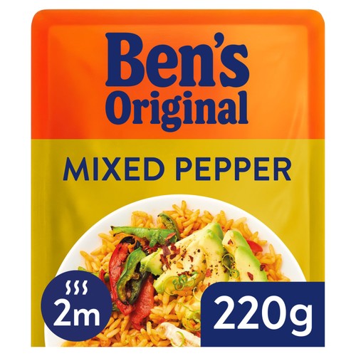 Bens Original Mixed Pepper Microwave Rice 