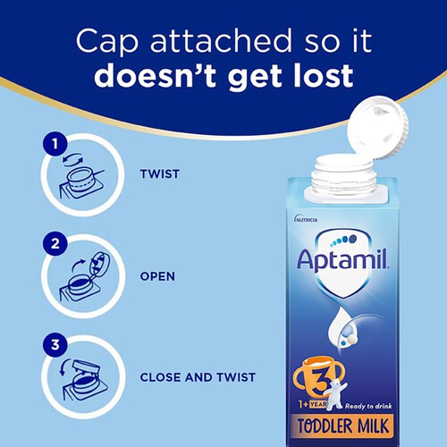 Aptamil 3 Toddler Milk Formula Liquid Ready to Feed 1-3 Years