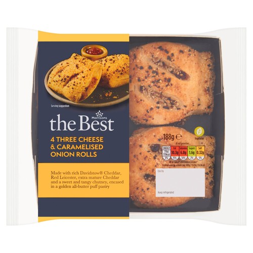 Morrisons The Best Cheese & Onion Rolls