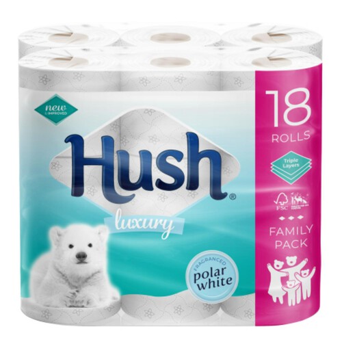 Hush 18 Pack Toilet Roll