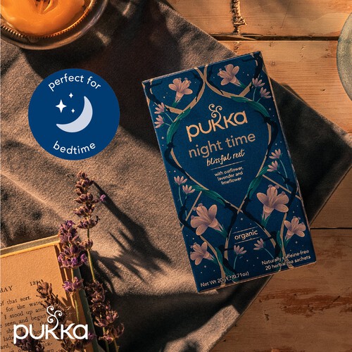 Pukka Night Time Organic Fair Herbal Tea with Valerian 20 Sachets