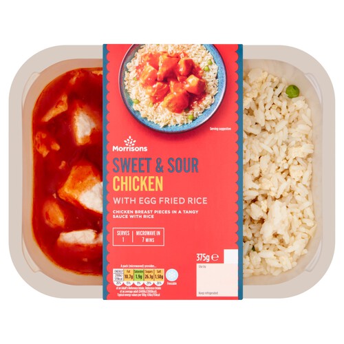 Morrisons Sweet & Sour Chicken & Egg Fried Rice