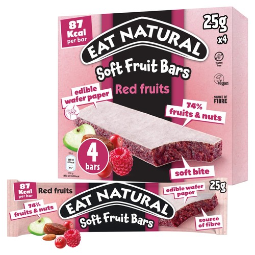 Eat Natural Soft Fruit Bars Red Fruits